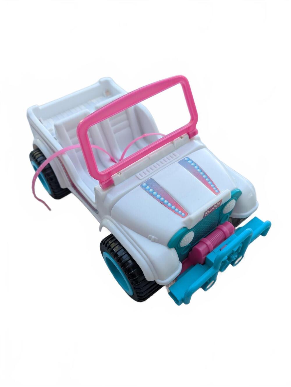 Barbie Beach Sun Wheeler White Pink Blue Jeep Wrangler Toy Doll Car